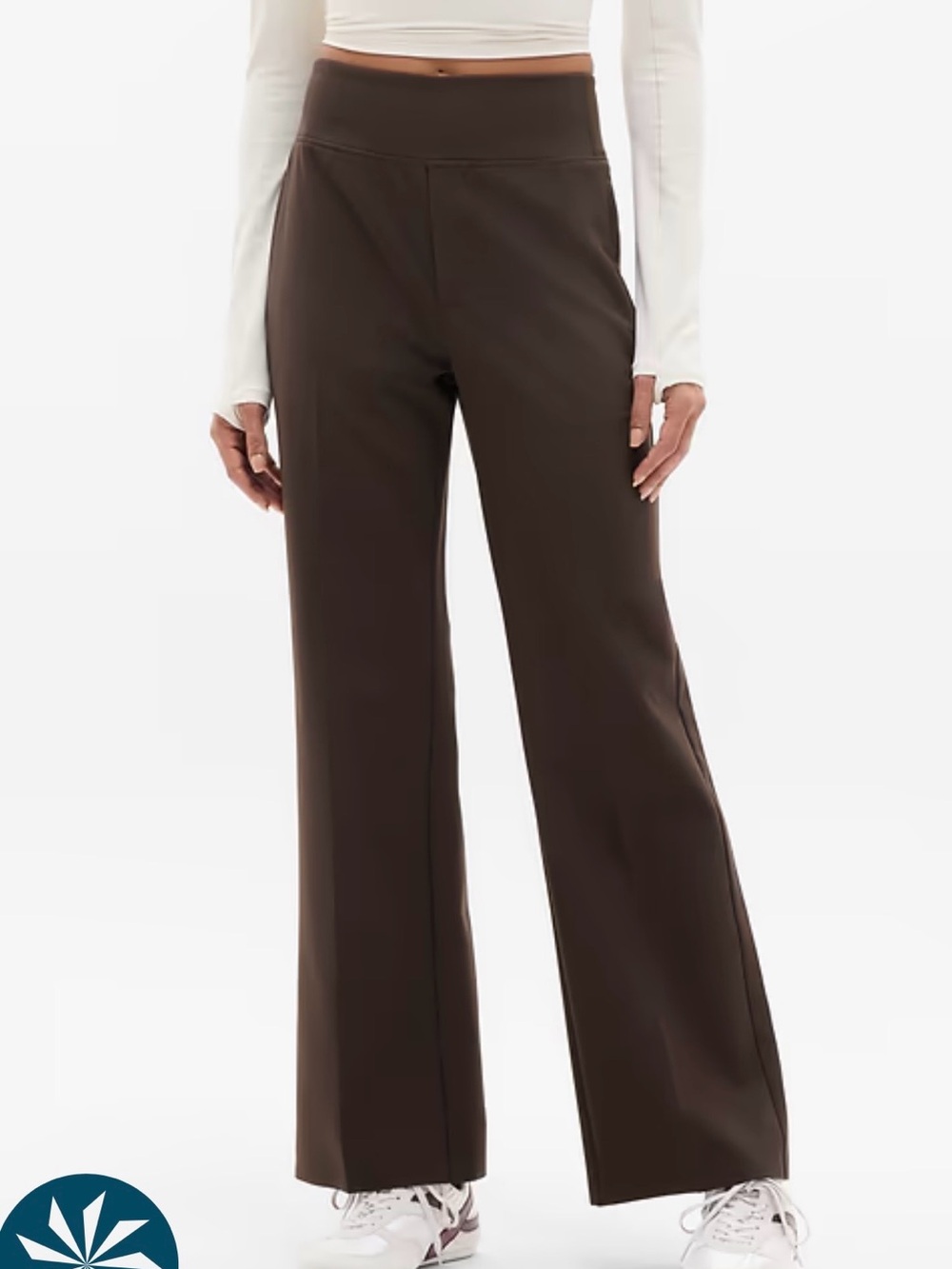 Athleta Endless High Rise Flare pant in Truffle 4 petite